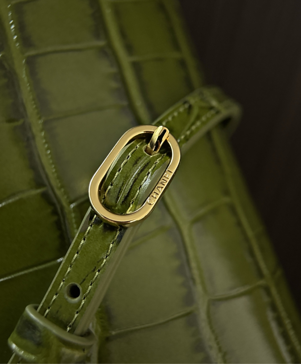 Clutch With Leather Strap