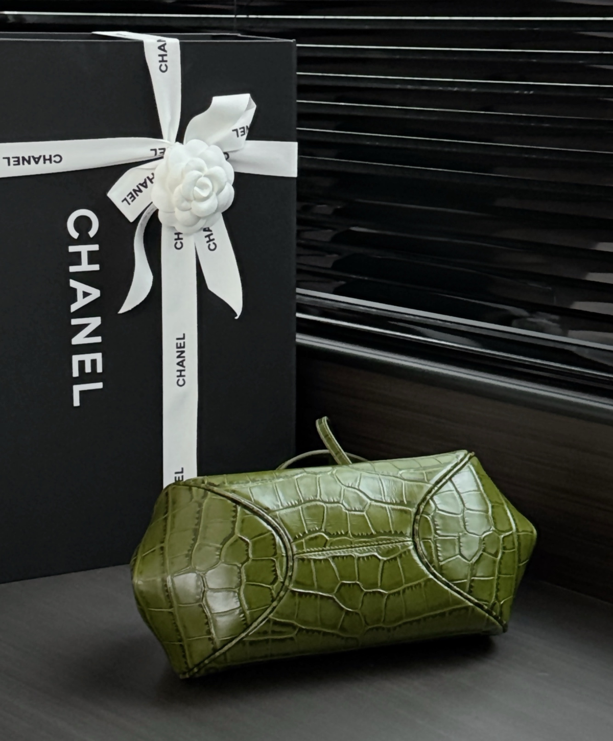 Clutch With Leather Strap