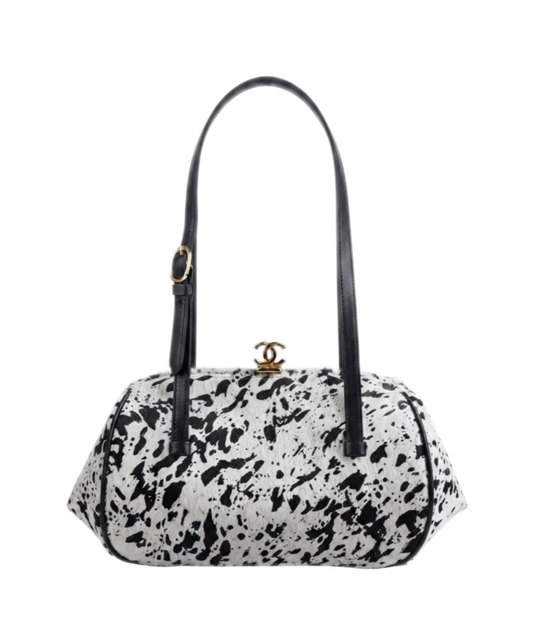 Clutch With Leather Strap
