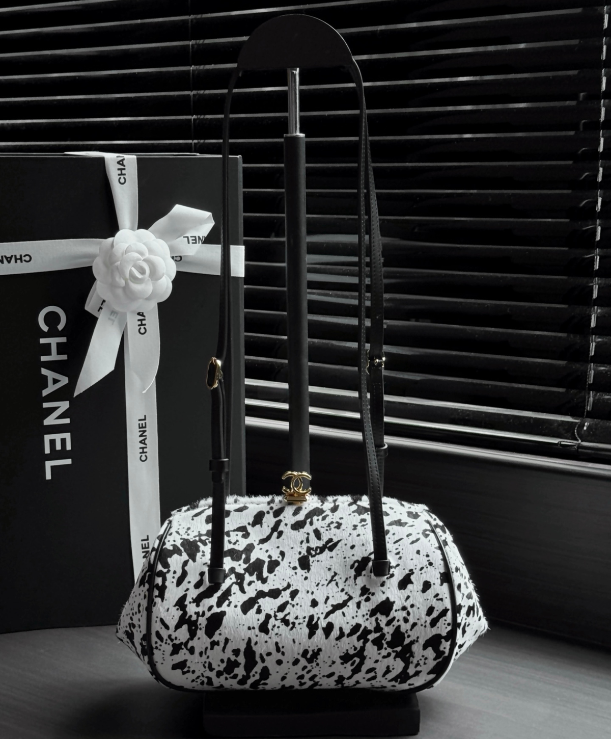 Clutch With Leather Strap