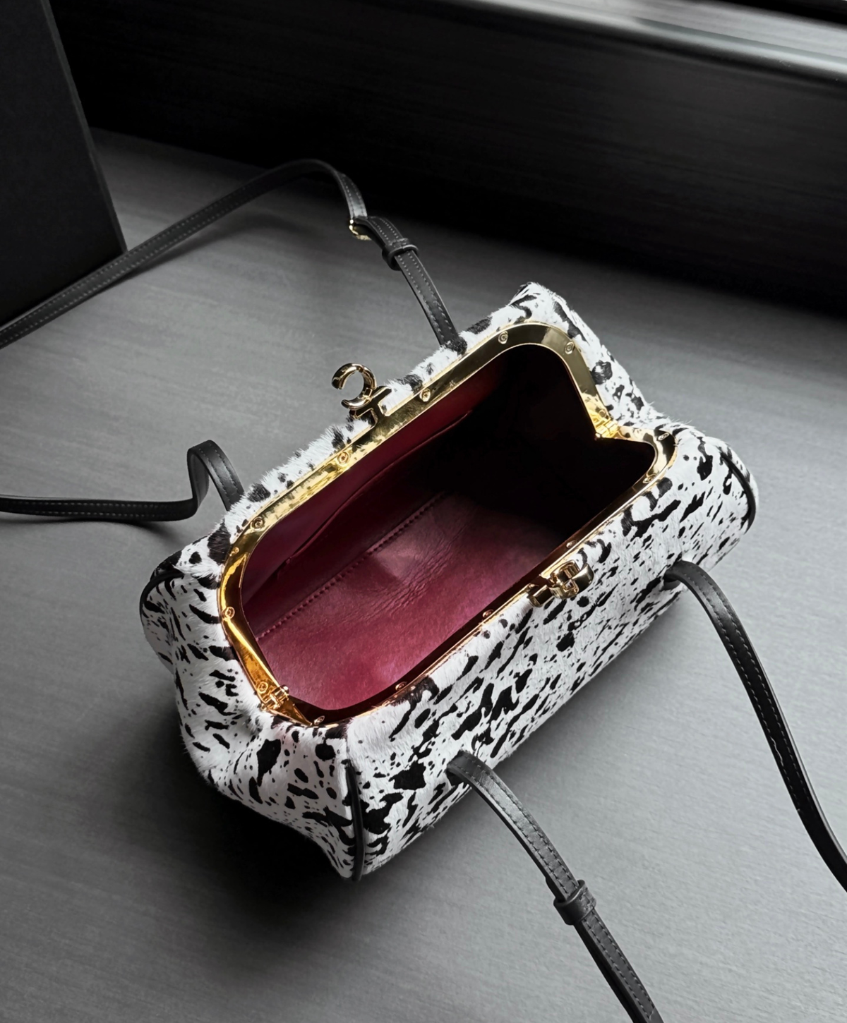 Clutch With Leather Strap