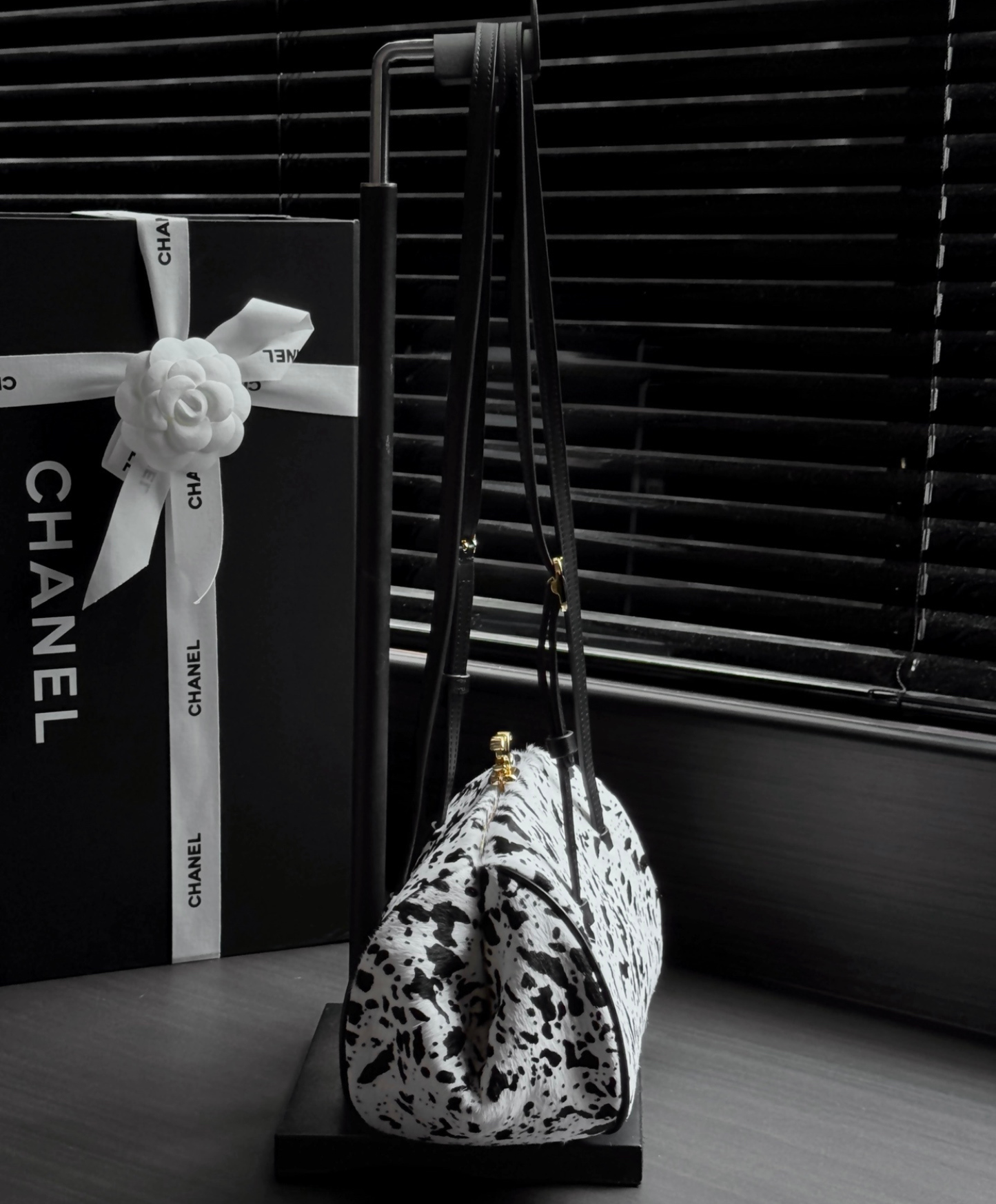 Clutch With Leather Strap