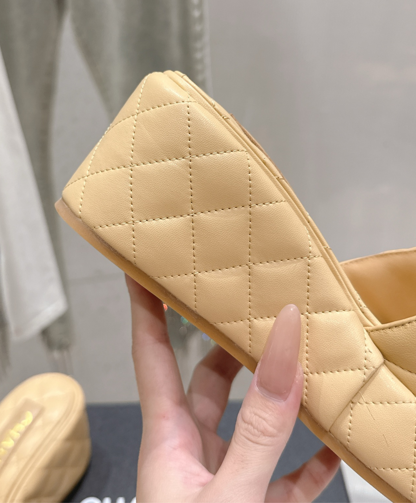 Quilted Leather Wedge Sandal