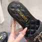 Quilted Leather Wedge Sandal