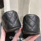Quilted Leather Wedge Sandal