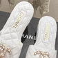 Quilted Leather Wedge Sandal