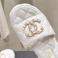 Quilted Leather Wedge Sandal