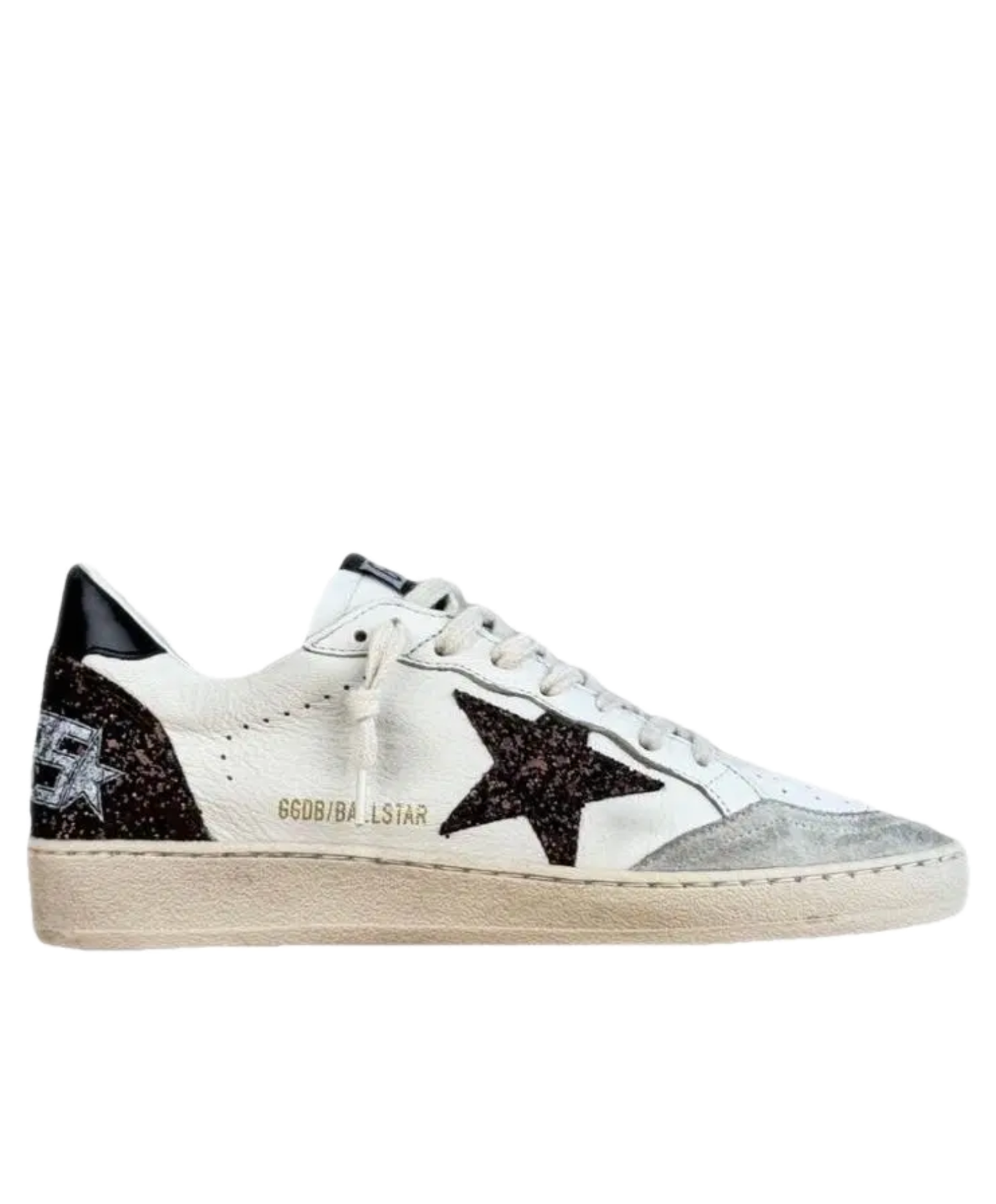 Golden Goose Ball Star Black Glitter Star