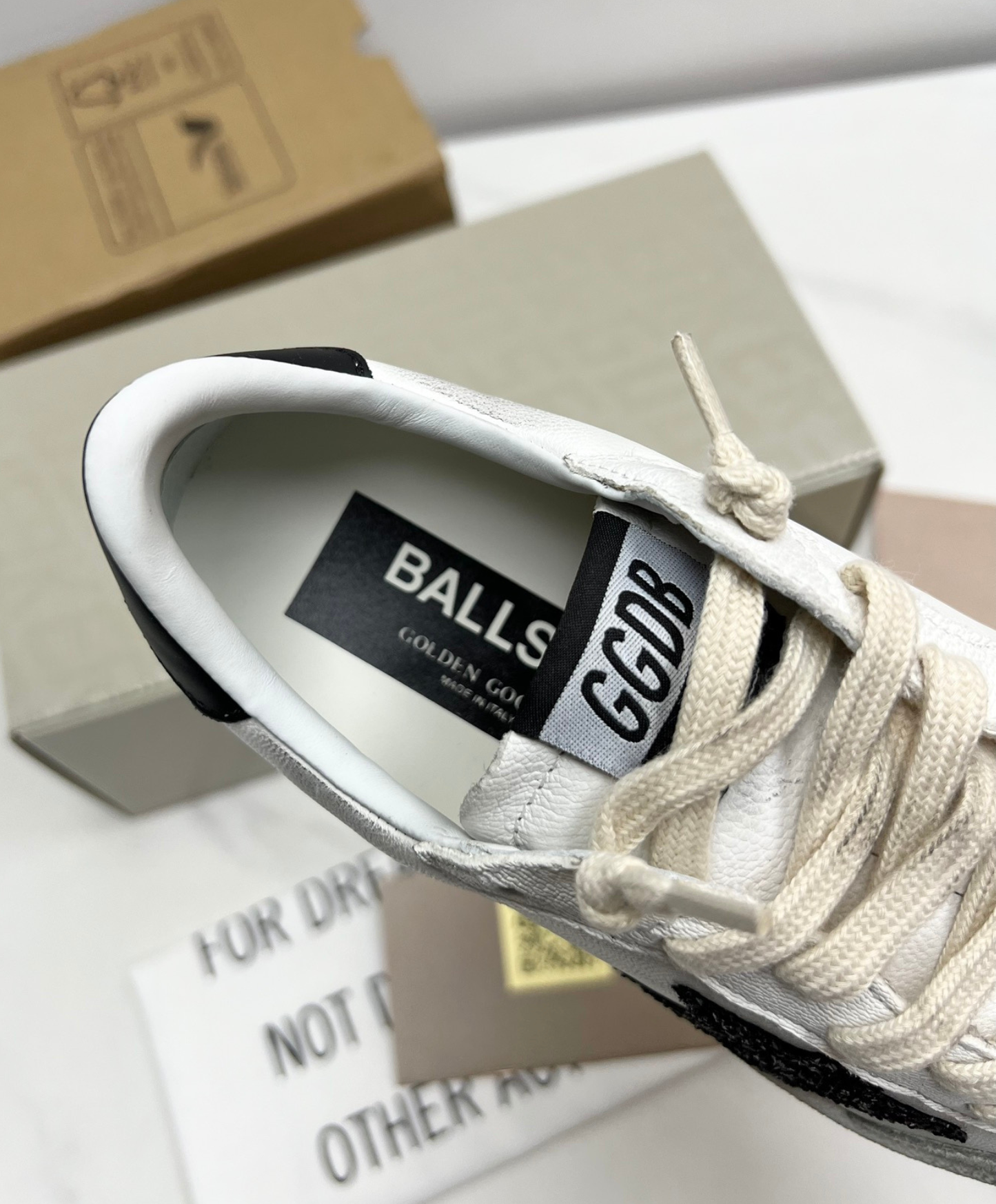 Golden Goose Ball Star Black Glitter Star