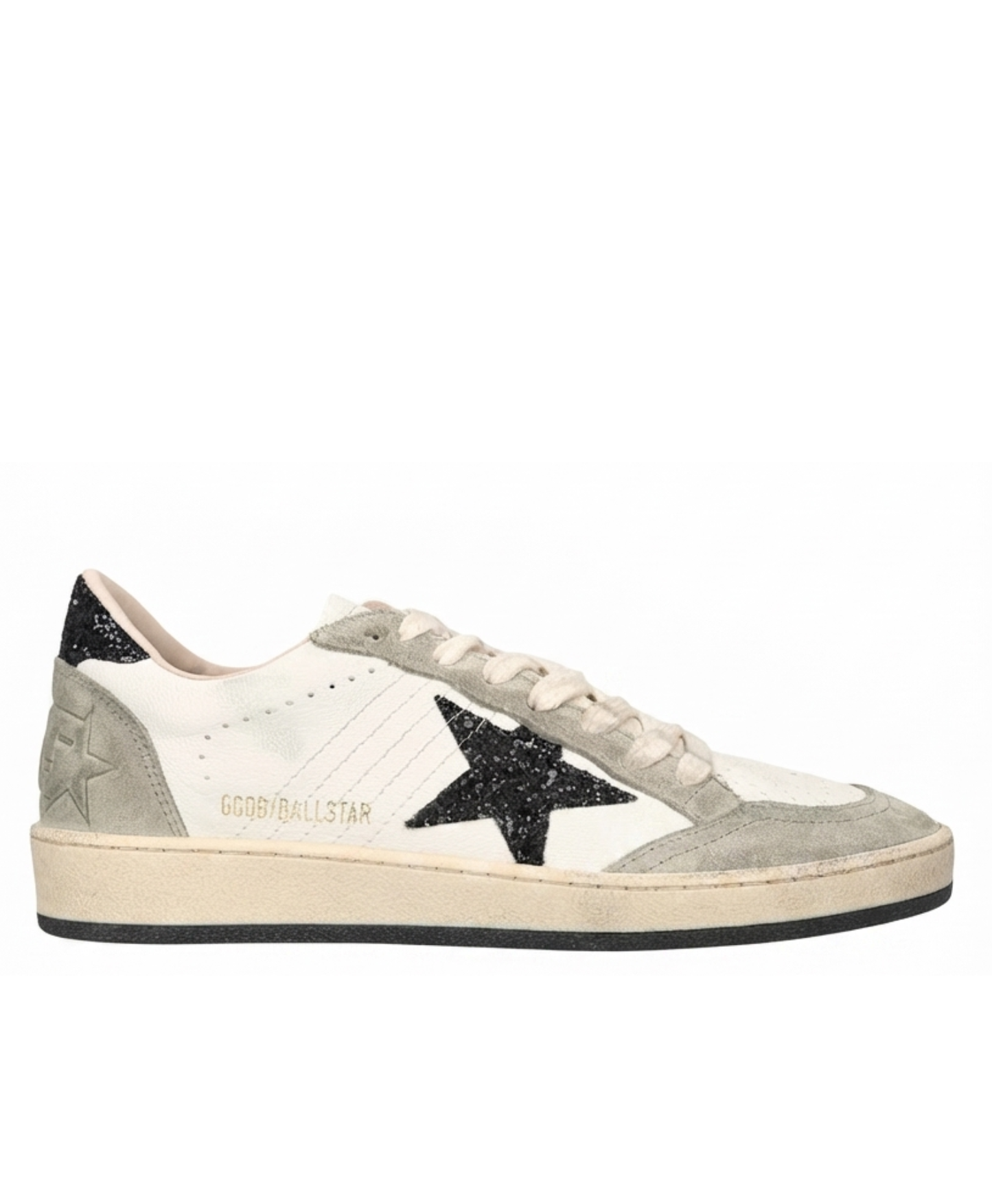 Golden Goose Ball Star Black Glitter Star