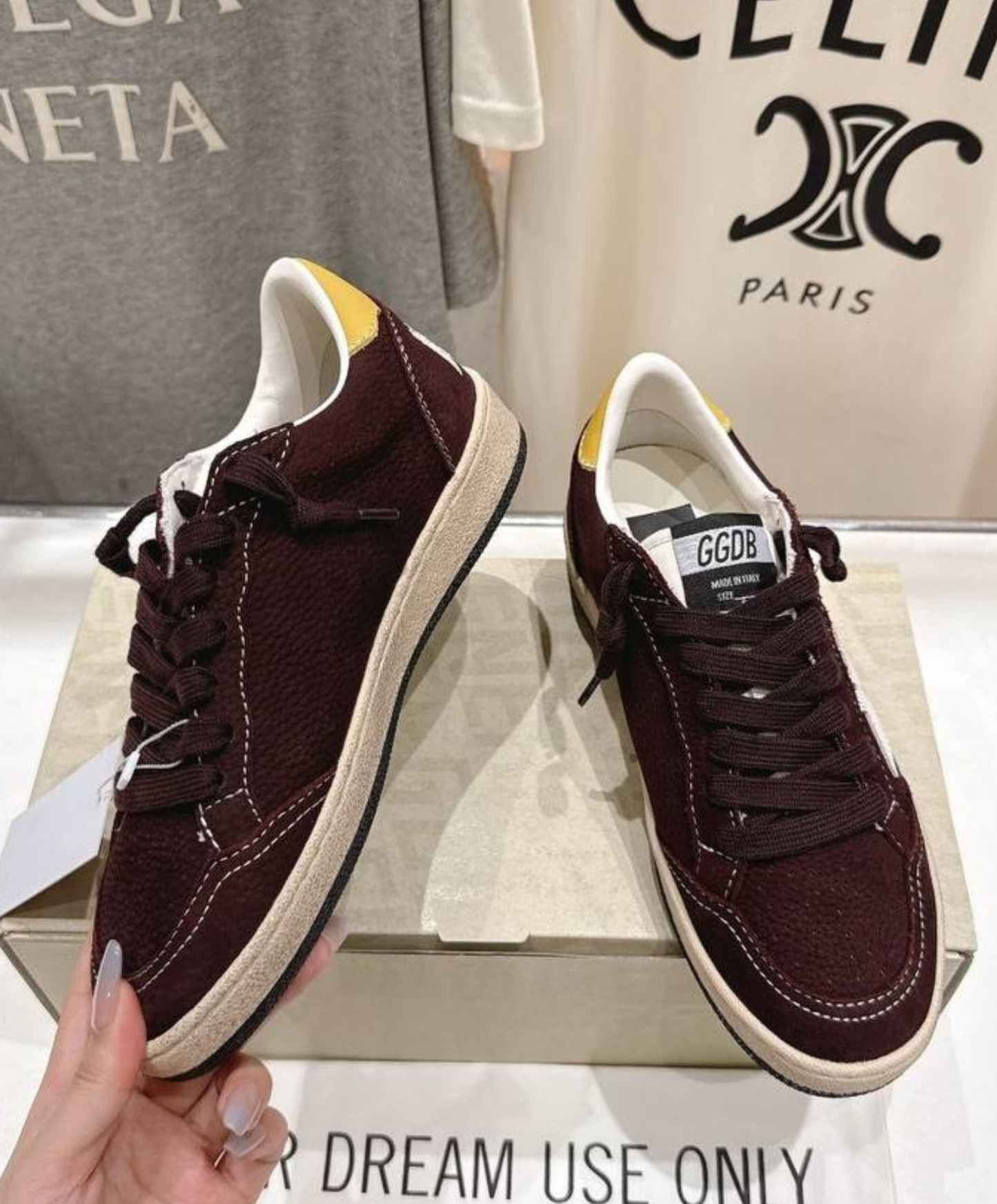 Golden Goose Ball Star Chocolate Suede