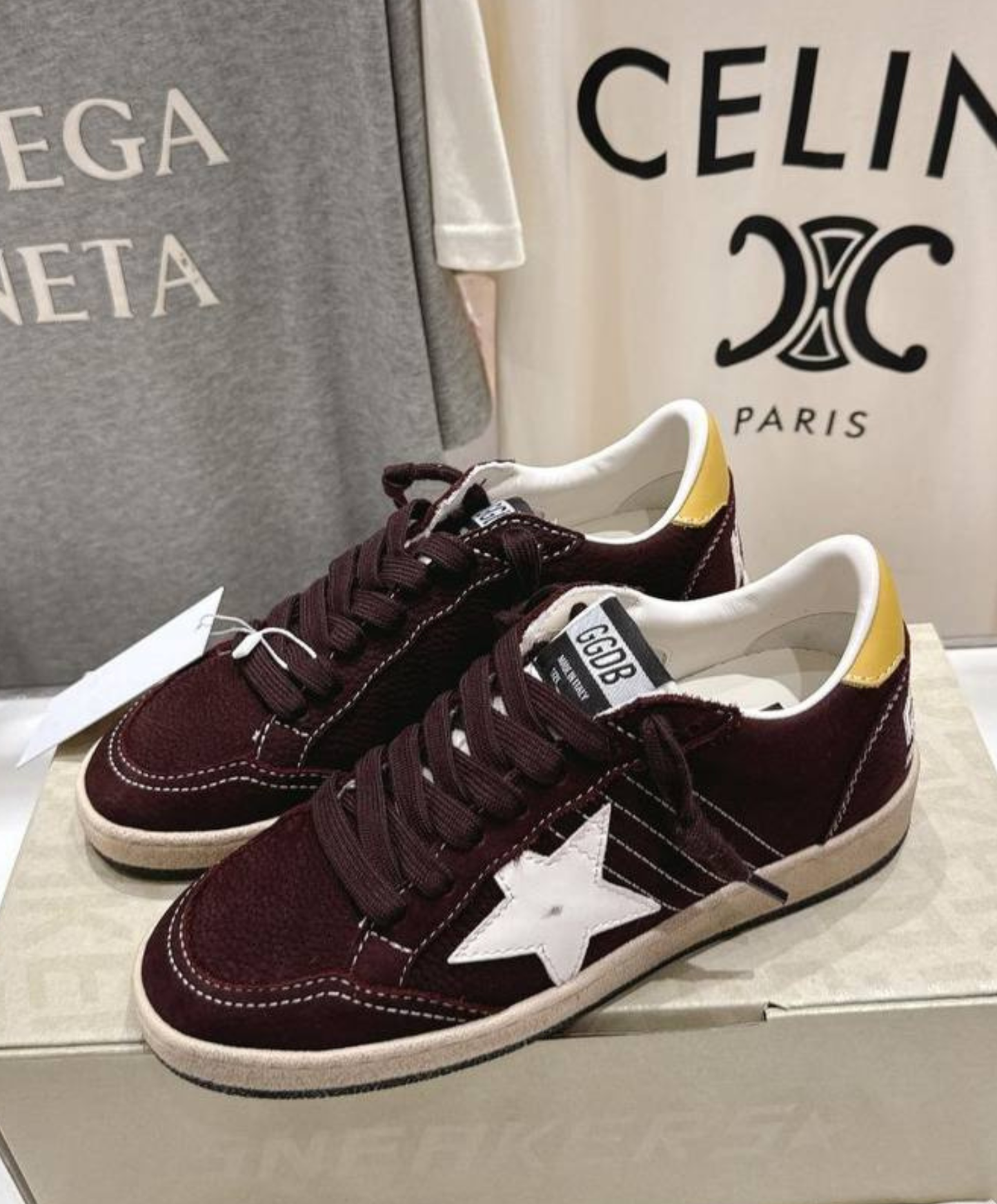 Golden Goose Ball Star Chocolate Suede