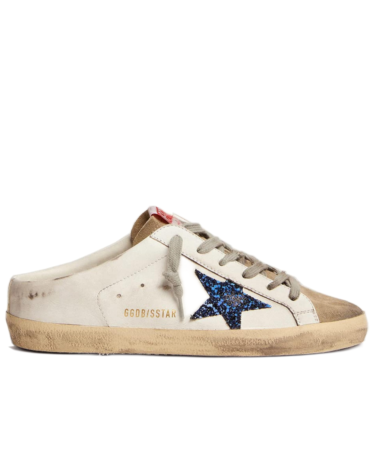 Golden Goose Super-Star Mule Blue Glitter