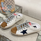 Golden Goose Super-Star Mule Blue Glitter