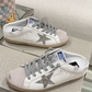 Golden Goose Super-Star Mule Silver Glitter