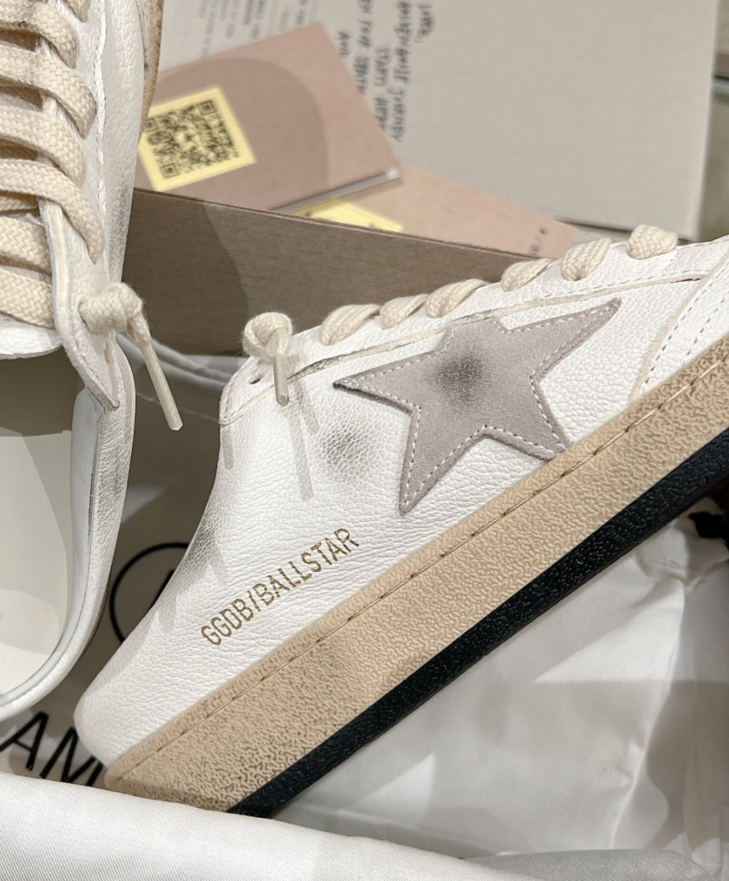 Golden Goose Super-Star Mule Silver