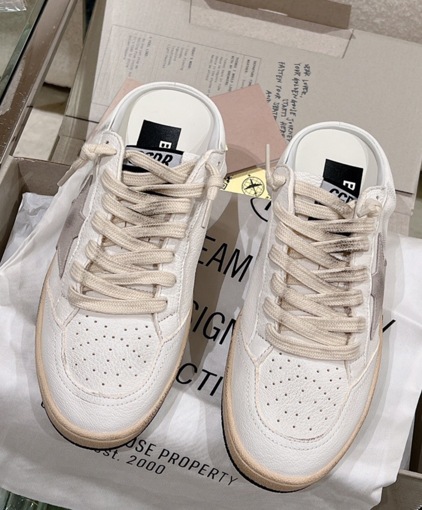 Golden Goose Super-Star Mule Silver