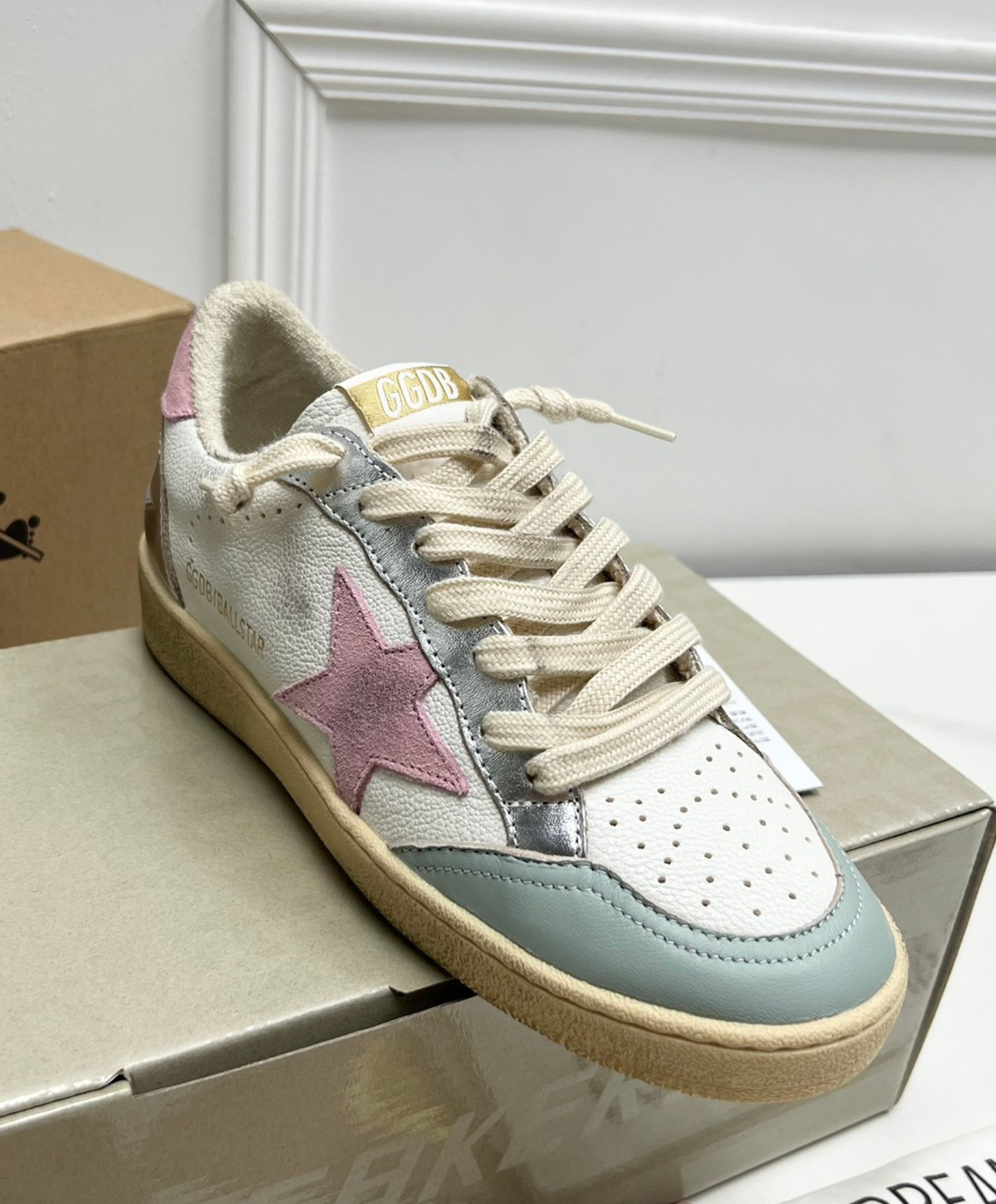 Golden Goose Ball Star Pink & Silver
