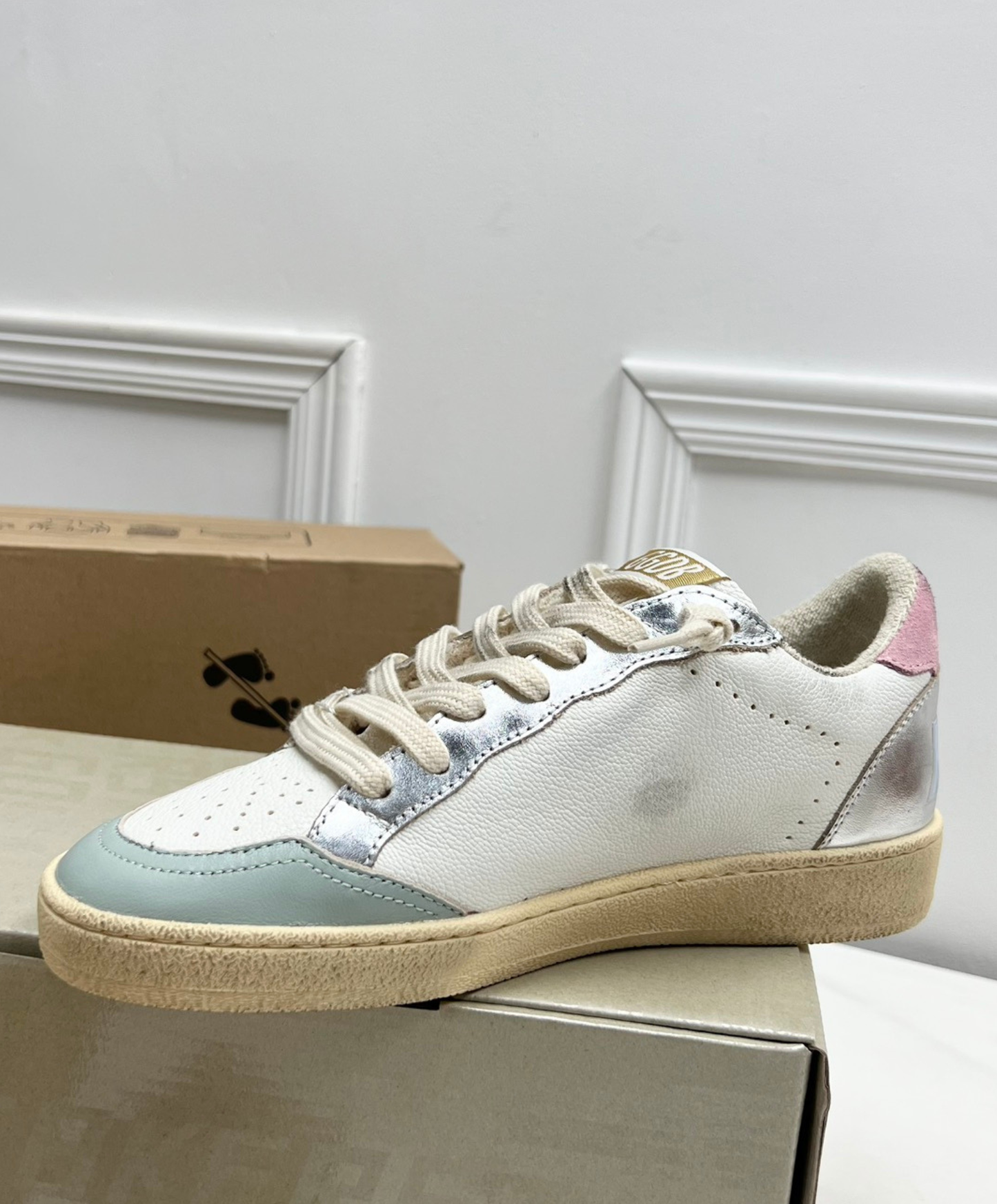 Golden Goose Ball Star Pink & Silver