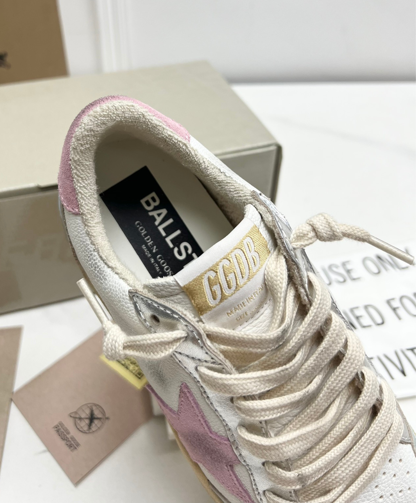 Golden Goose Ball Star Pink & Silver
