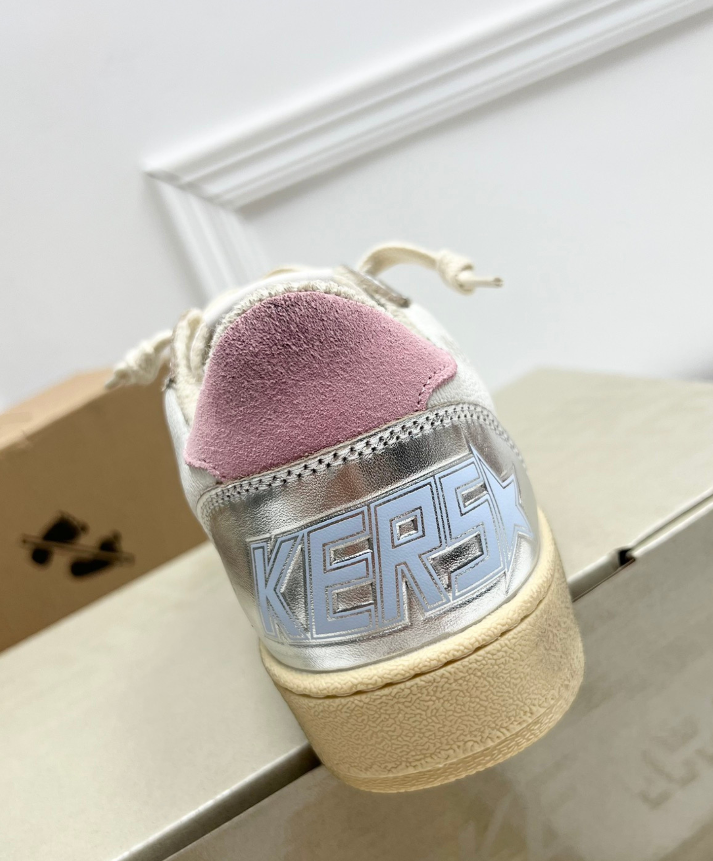 Golden Goose Ball Star Pink & Silver