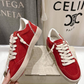 Golden Goose Ball Star Vivid Red Suede