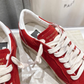 Golden Goose Ball Star Vivid Red Suede