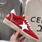 Golden Goose Ball Star Vivid Red Suede