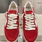 Golden Goose Ball Star Vivid Red Suede