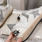 Golden Goose Ball Star White & Silver Glitter