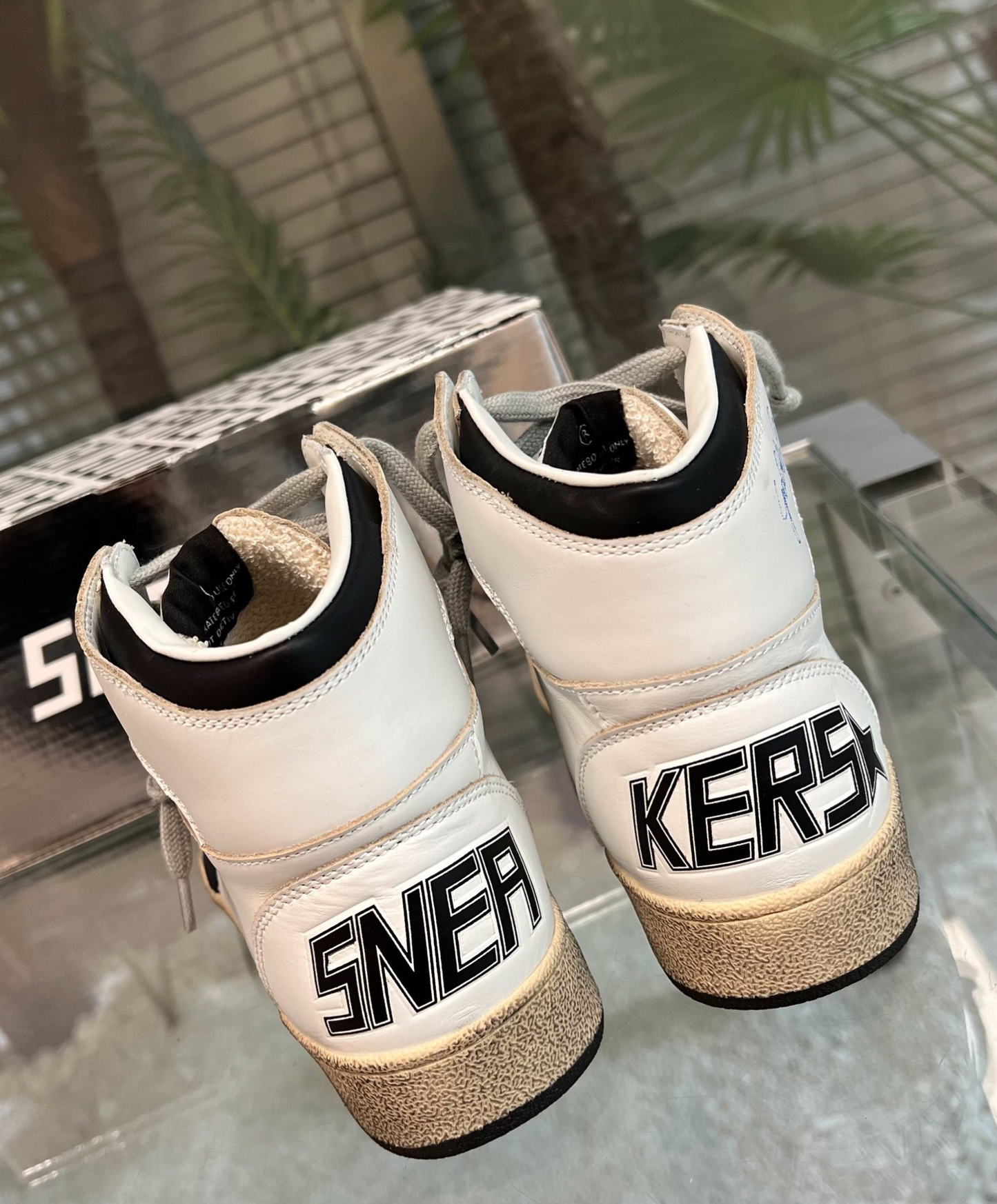 Golden Goose Sky-Star High-Top White & Black