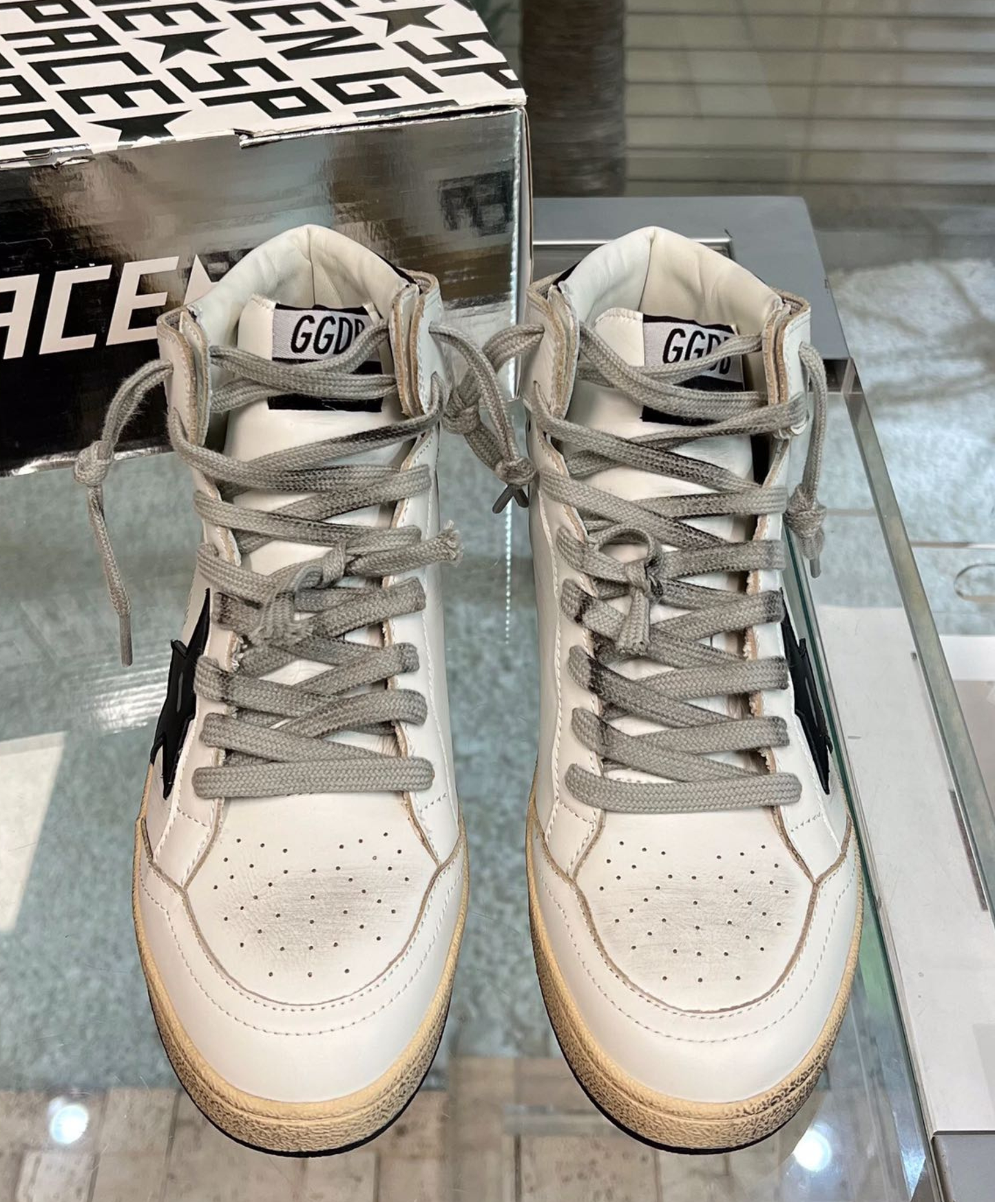 Golden Goose Sky-Star High-Top White & Black