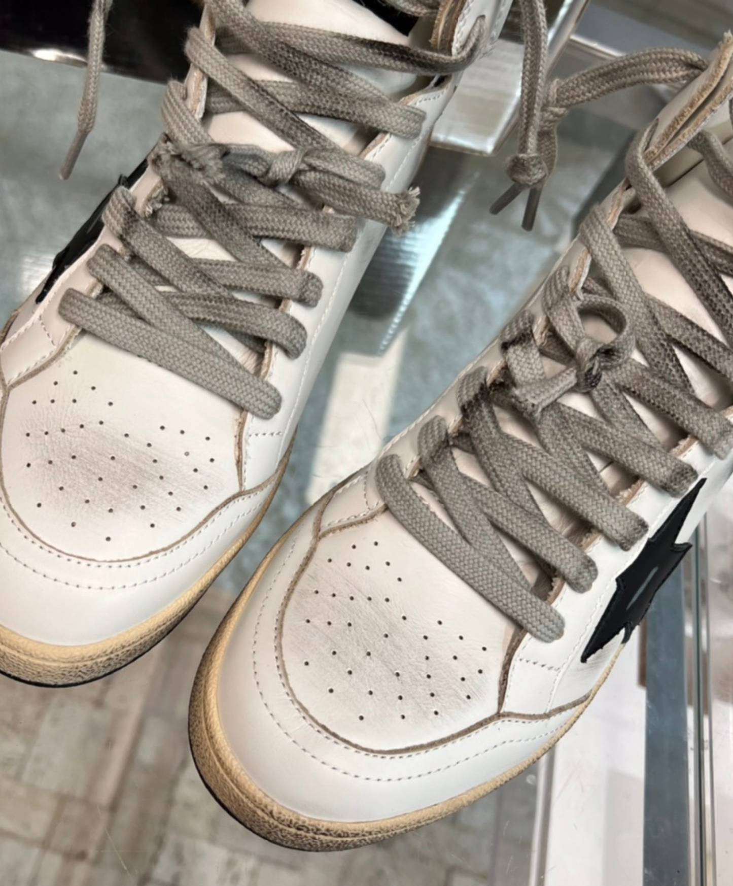 Golden Goose Sky-Star High-Top White & Black