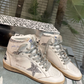 Golden Goose Sky-Star High-Top Silver Glitter