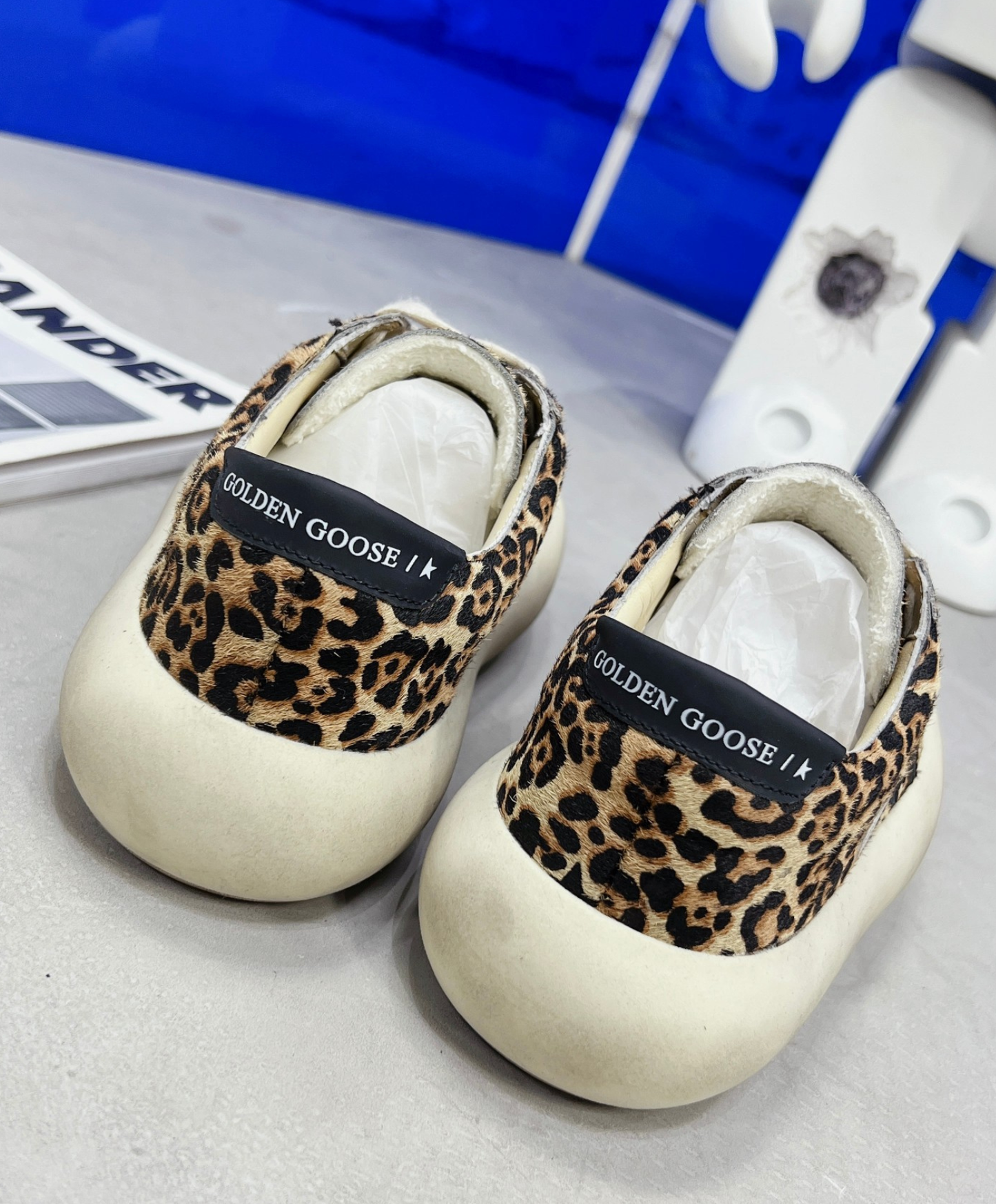 Golden Goose Space Star Leopard Noir