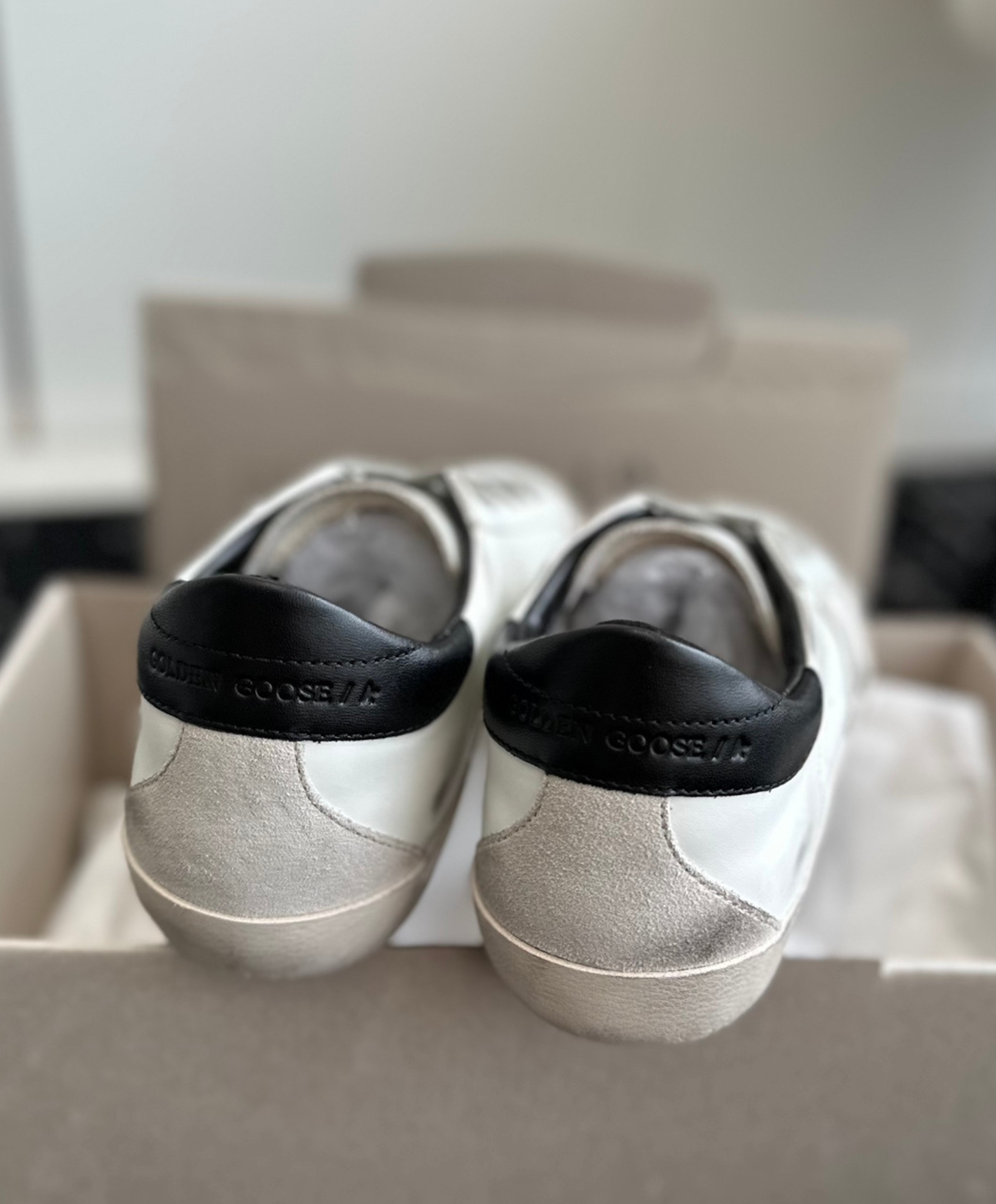 Golden Goose Super-Star Black Heel
