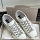 Golden Goose Super-Star Silver Metallic Heel