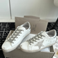 Golden Goose Super-Star Silver Metallic Heel