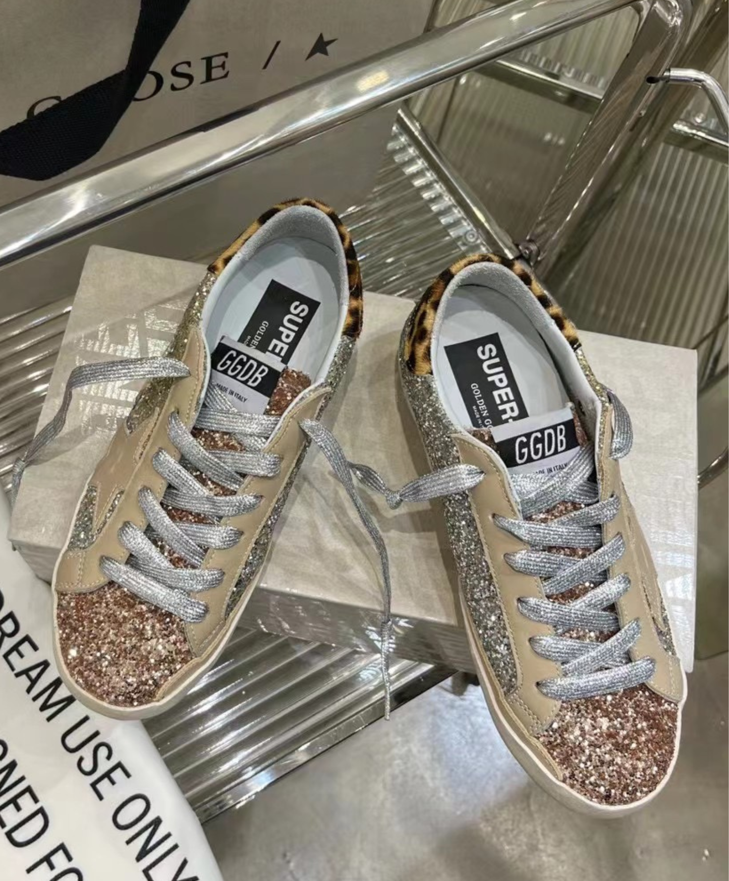 Golden Goose Super-Star Glitter & Leopard Luxury