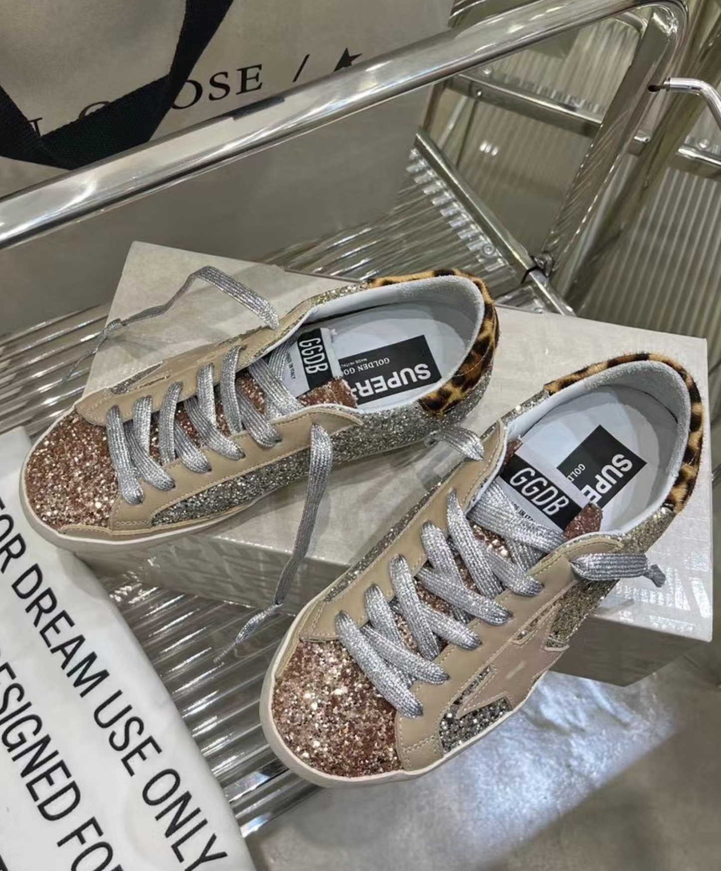 Golden Goose Super-Star Glitter & Leopard Luxury