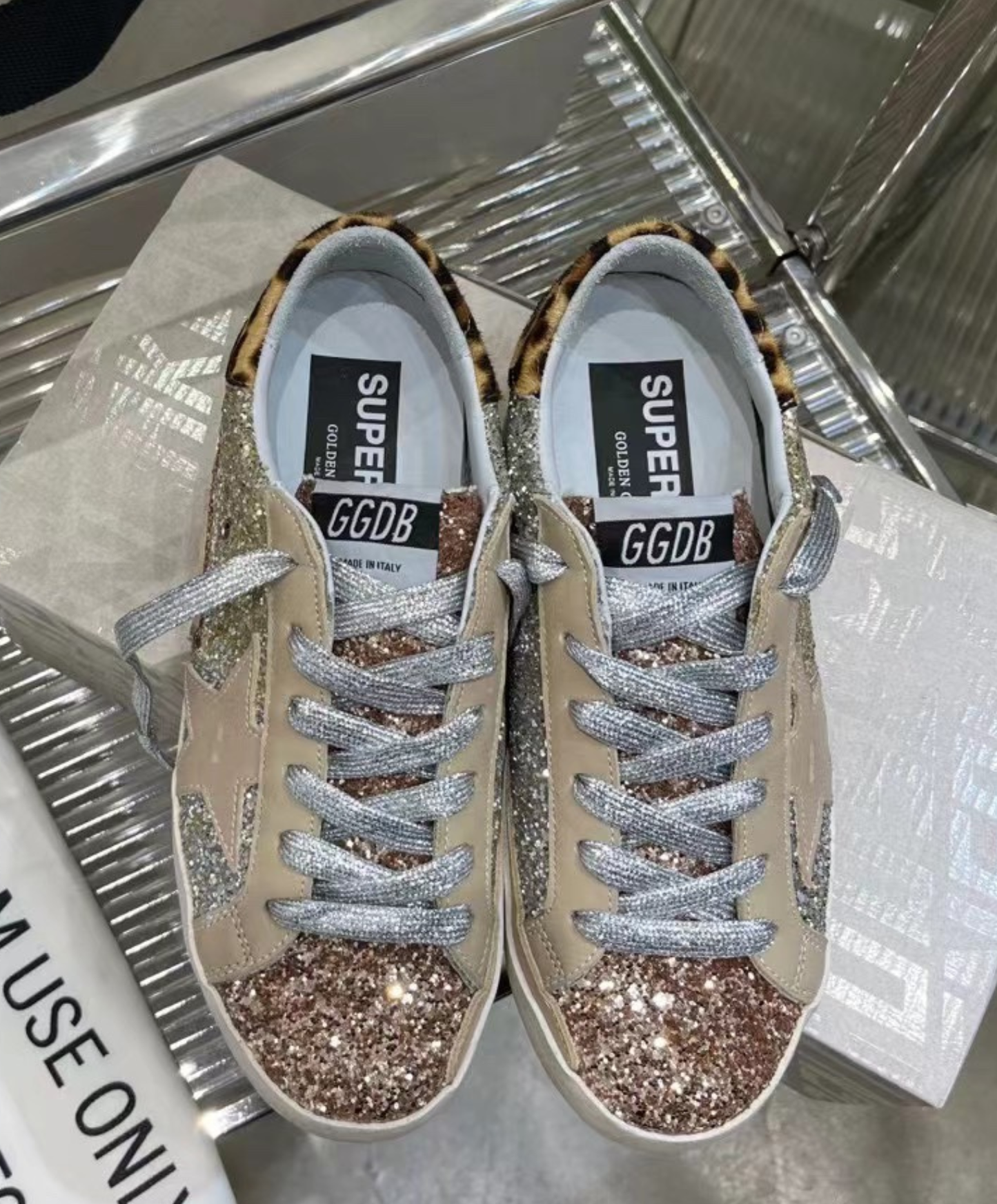 Golden Goose Super-Star Glitter & Leopard Luxury