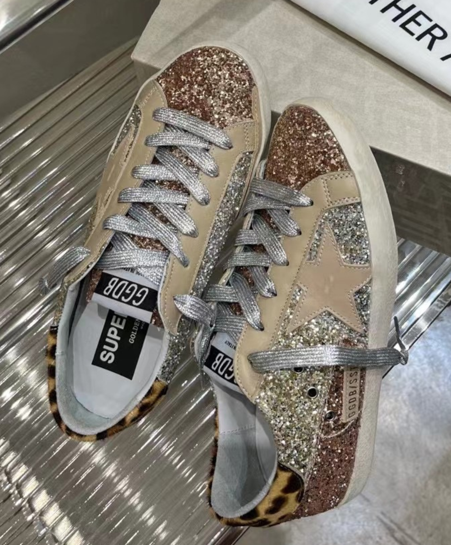 Golden Goose Super-Star Glitter & Leopard Luxury