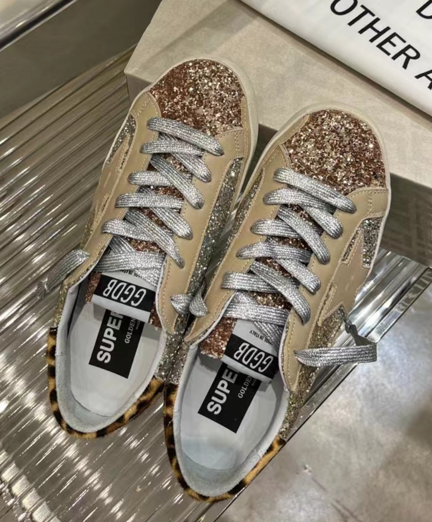 Golden Goose Super-Star Glitter & Leopard Luxury