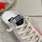 Golden Goose Super-Star Mule Silver Glitter & Red