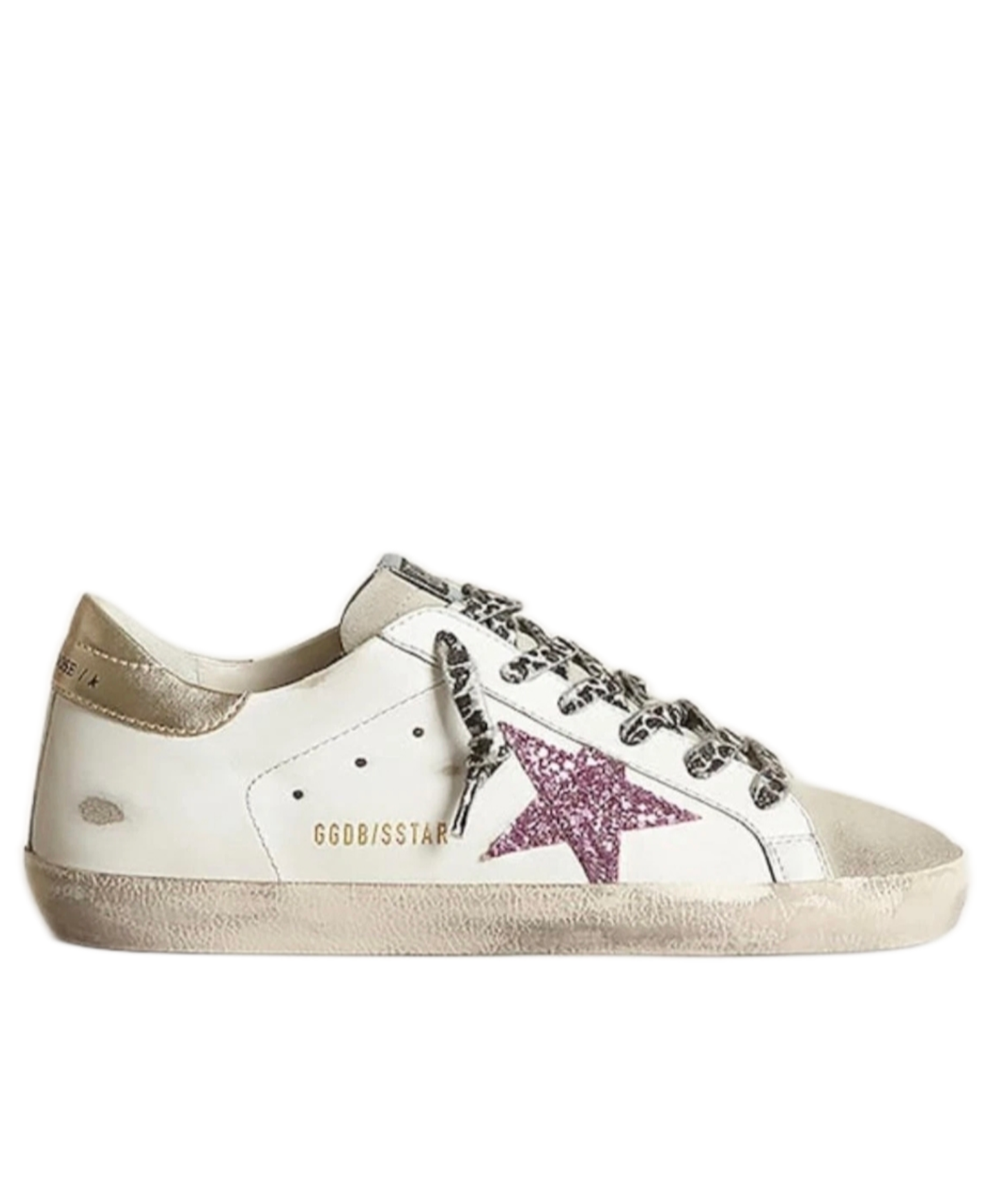 Golden Goose Super-Star Pink Glitter Star