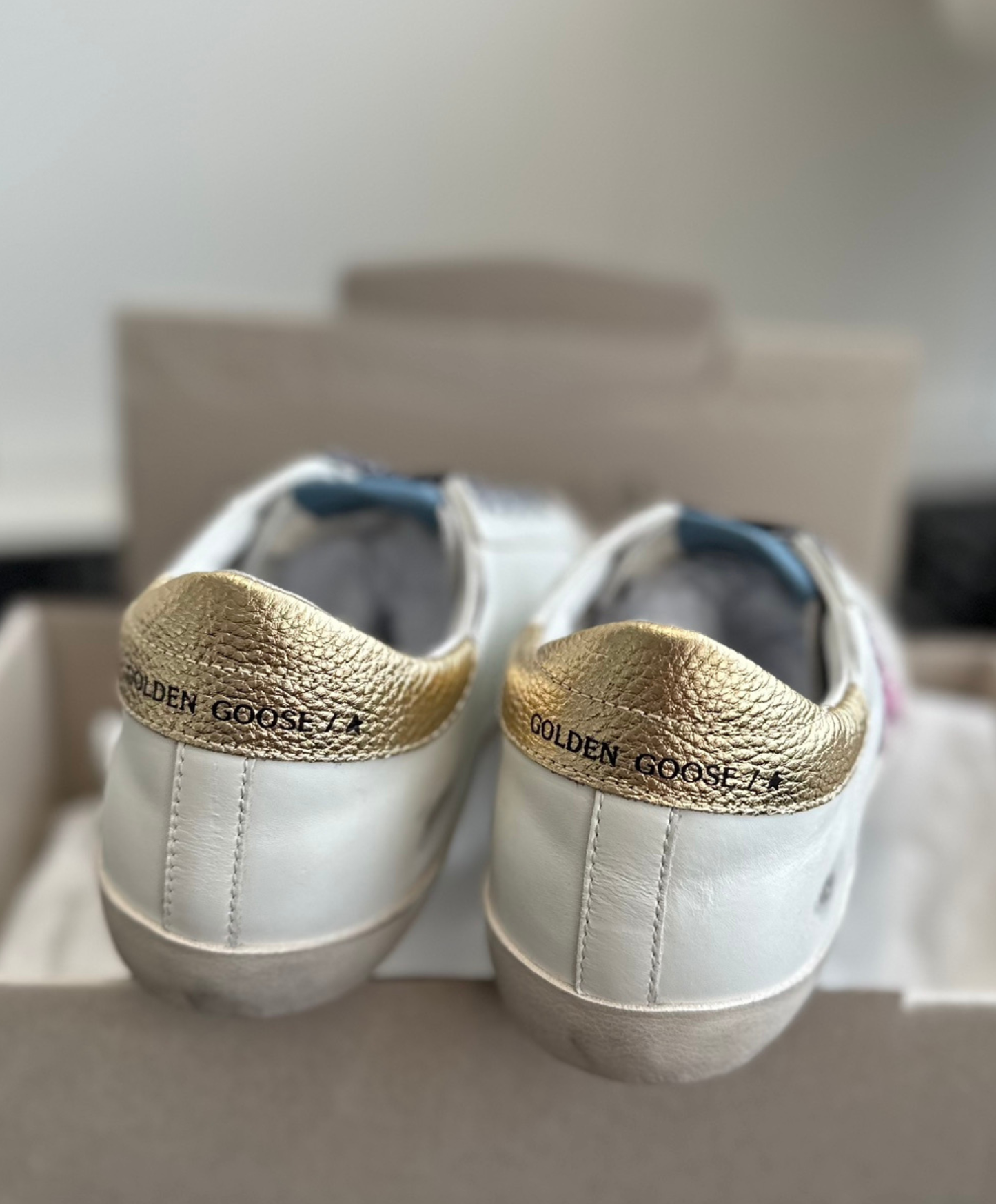 Golden Goose Super-Star Pink Glitter Star