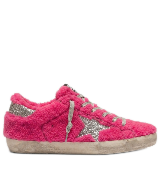 Golden Goose Super-Star Fuchsia Glam Shearling
