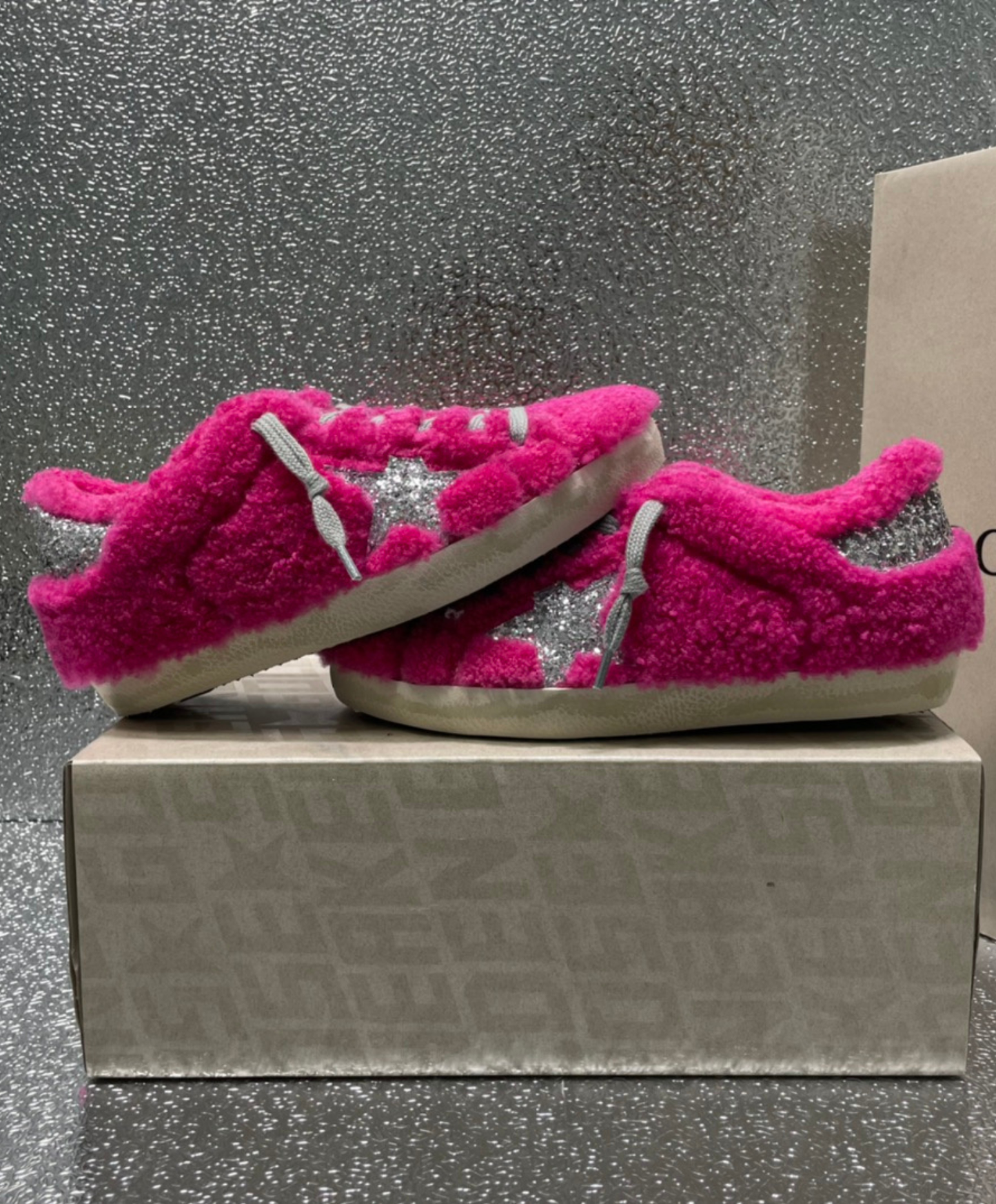 Golden Goose Super-Star Fuchsia Glam Shearling