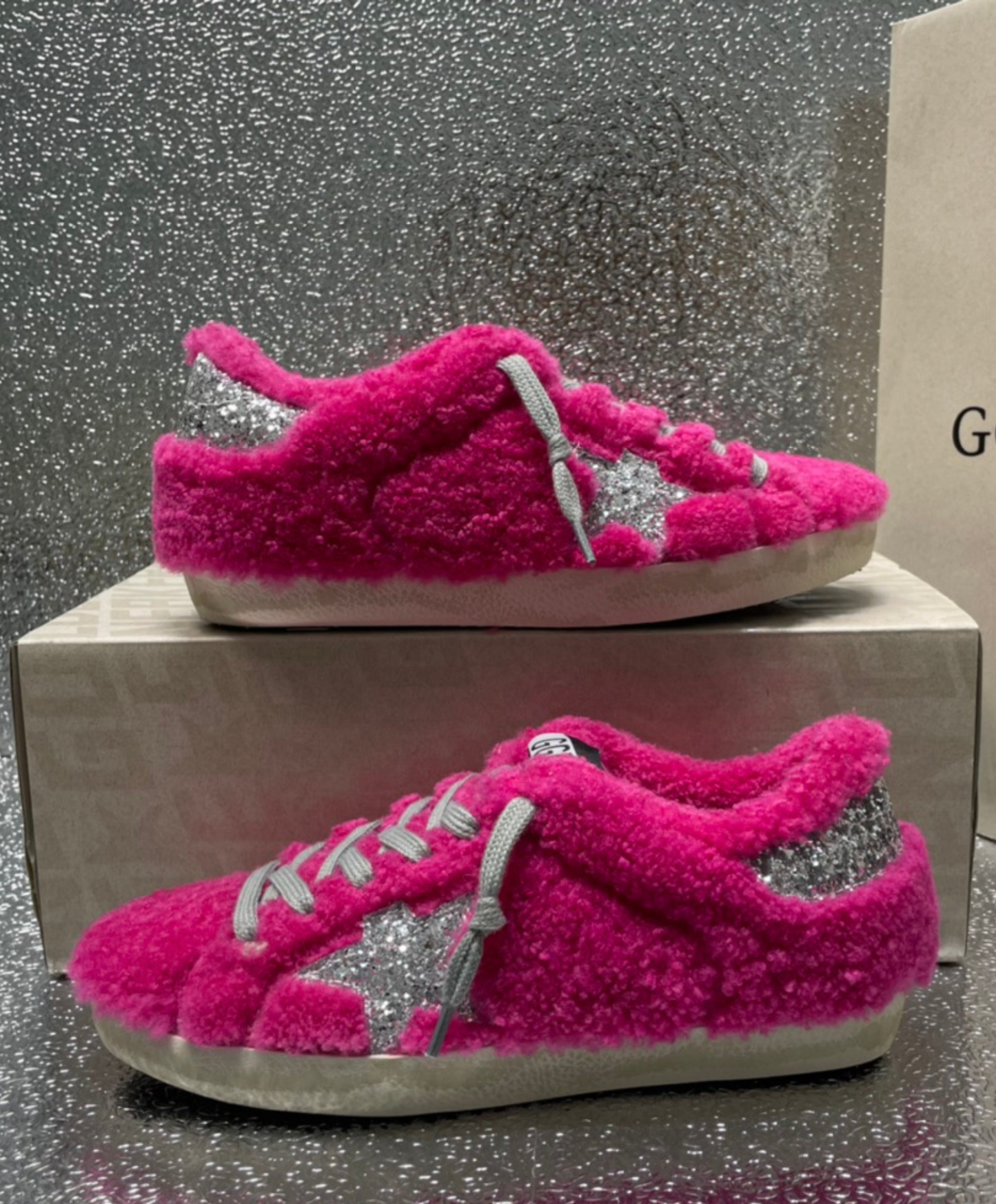 Golden Goose Super-Star Fuchsia Glam Shearling