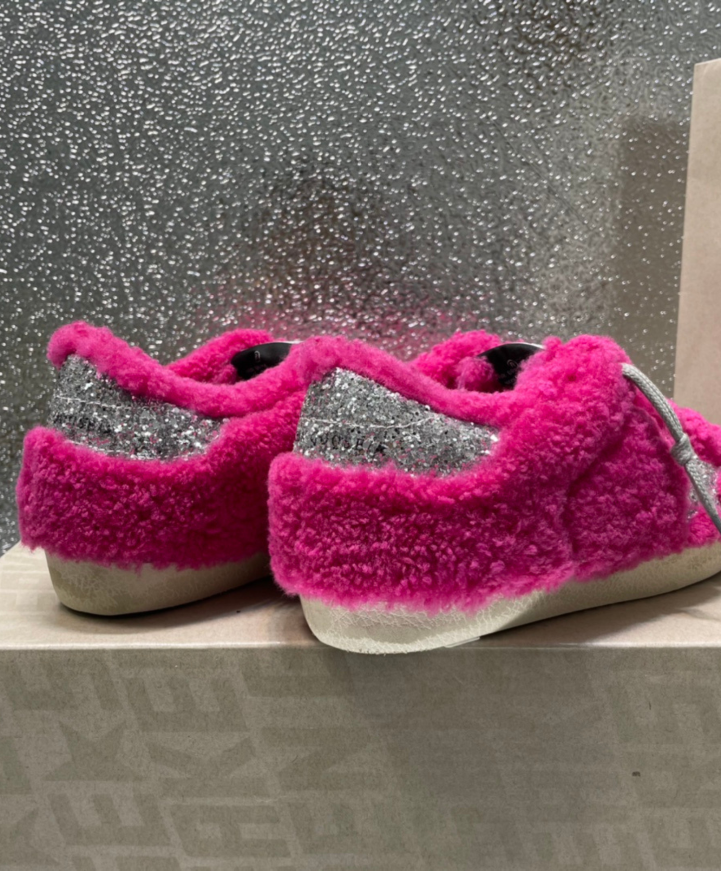 Golden Goose Super-Star Fuchsia Glam Shearling